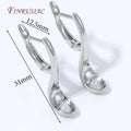 18K Gold Plated Huggie Earring Findings – Square DIY Clasp Earring Findings P3 Rhodium Plated 1 pair