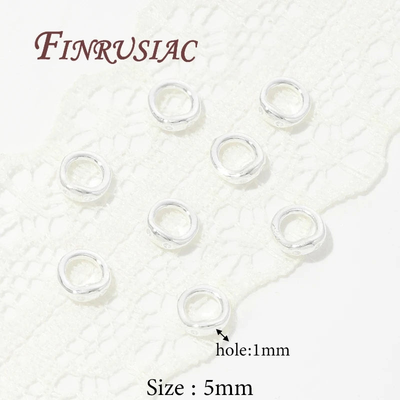 20Pcs 18K Gold Plated 2-Hole Connector Rings | DIY Jewelry Findings Jewelry Connector Findings P3 Silver Plated 20 Pieces