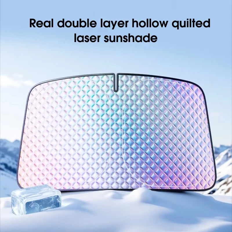 Car Windshield Sunshade – Full Coverage UV & Heat Shield Windshield Sunshade P3