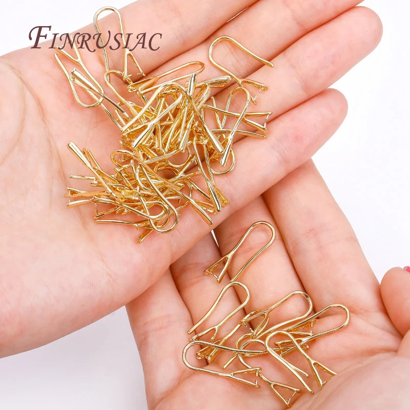 18K Gold Plated Earring Hooks Ear Wire | DIY Jewelry Making Jewelry Findings P3