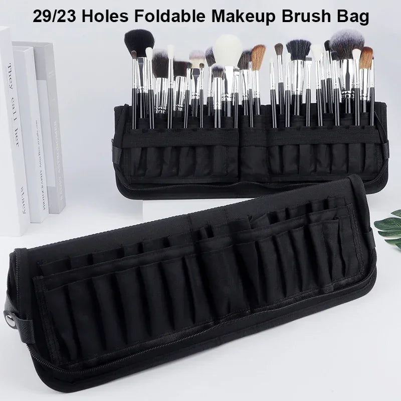 Foldable Makeup Brush Bag – 29/23 Hole Travel Organizer Makeup Brush Organizer P3