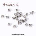 18K Gold Plated Crimp Beads 2mm–4mm | Stopper Spacer Findings Jewelry Crimp Beads P3 Rhodium Plated 2mm-100pcs