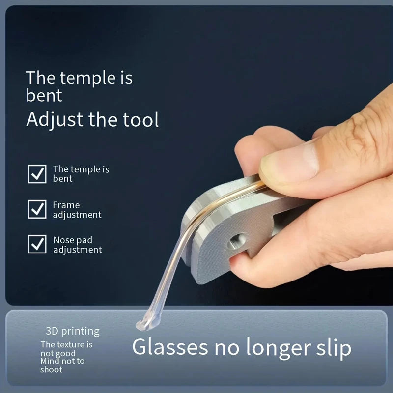 Eyeglass Temple Bending Adjustment Tool – Aluminum Alloy Eyeglass Repair Tool P3