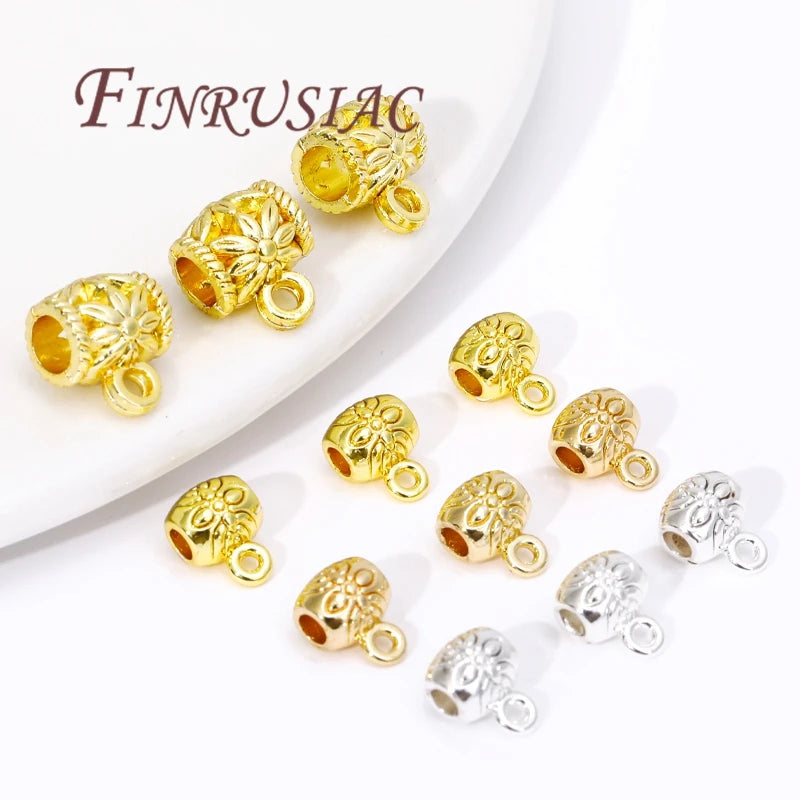 18K Gold Plated Pendant Connector Bails 20pcs | DIY Jewelry Jewelry Findings P3