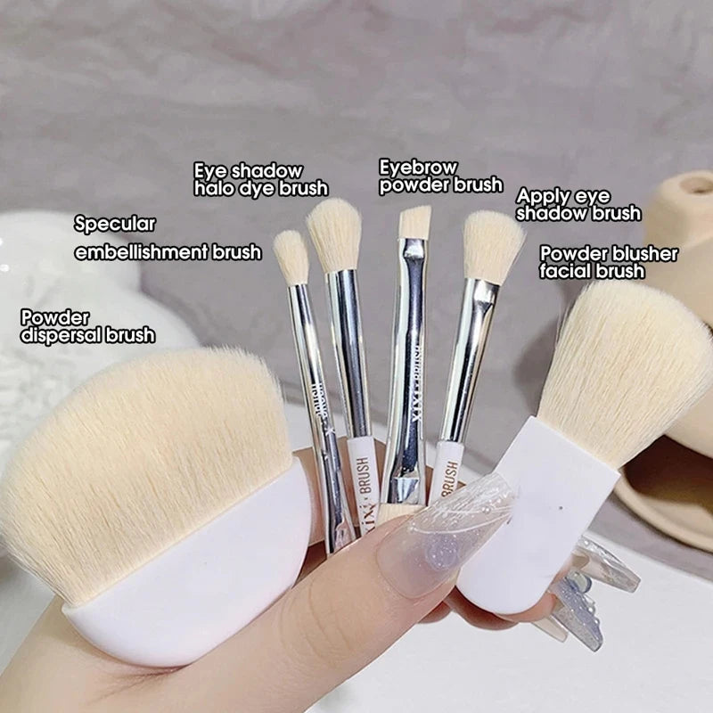6-Piece Mini Makeup Brush Set – Portable Travel Kit Makeup Brush Set P3