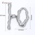 18K Gold Plated OT Toggle Clasp – DIY Jewelry Connector Jewelry Clasp Finding P3 Rhodium Plated 4 pieces