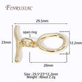 18K Gold Plated OT Toggle Clasps – DIY Bracelet & Necklace Jewelry Toggle Clasp P3 18K Real gold plated 2 Pieces