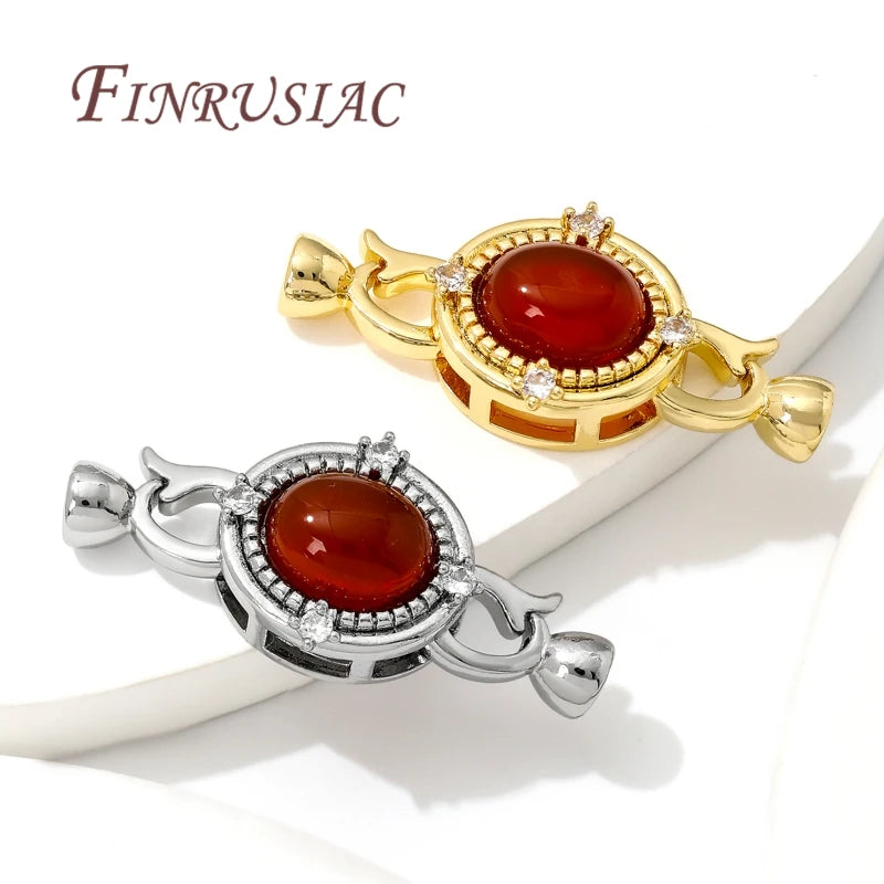18K Gold Plated Zircon Clasp Connectors – DIY Jewelry Making Jewelry Clasp Connector P3