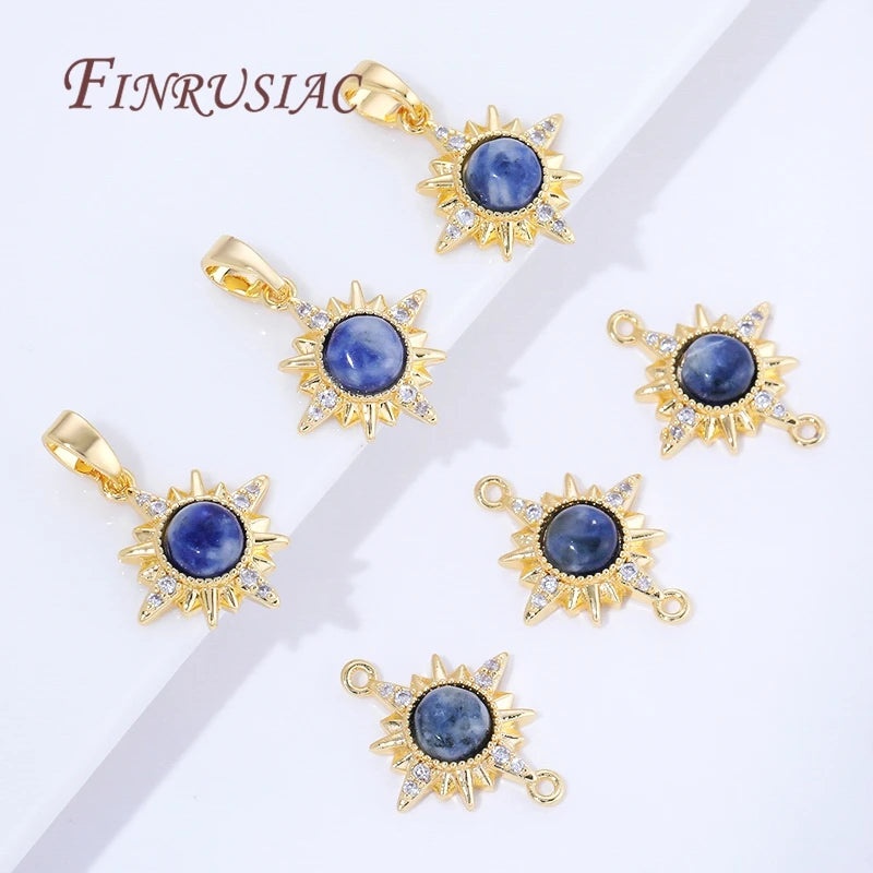 18K Gold Plated Brass Sun Pendants – DIY Jewelry Findings Jewelry Pendant Findings P3
