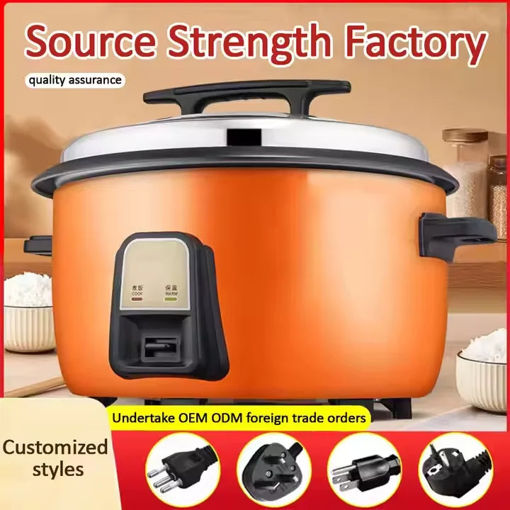 DUTRIEUX 5L Non-Stick Electric Rice Cooker with Timer – Orange Electric Rice Cooker P3