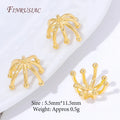 18K Gold Plated Flower Bead Caps | Brass Spacer Jewelry Findings Jewelry Findings P3 18K Gold Plated 5 pcs