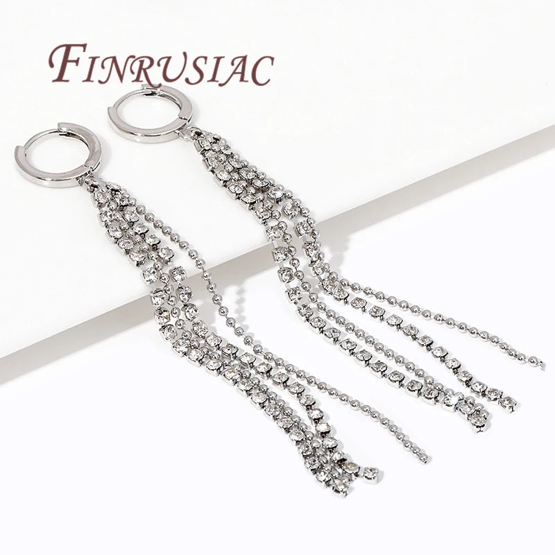 18K Gold Plated Brass Tassel Charms 74mm | DIY Earring Findings Jewelry Findings P3
