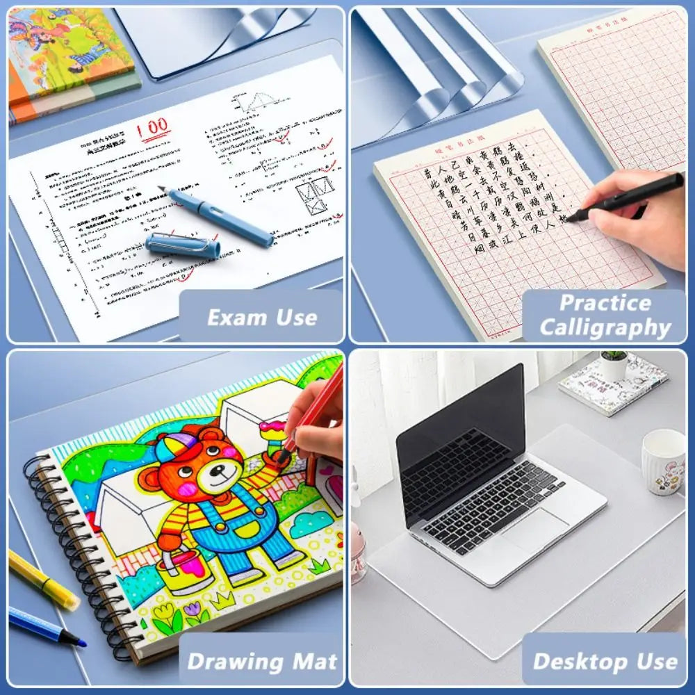 Transparent PP Desk Mat – Waterproof Writing Pad A2 A3 A4 A5 Desk Mat P3