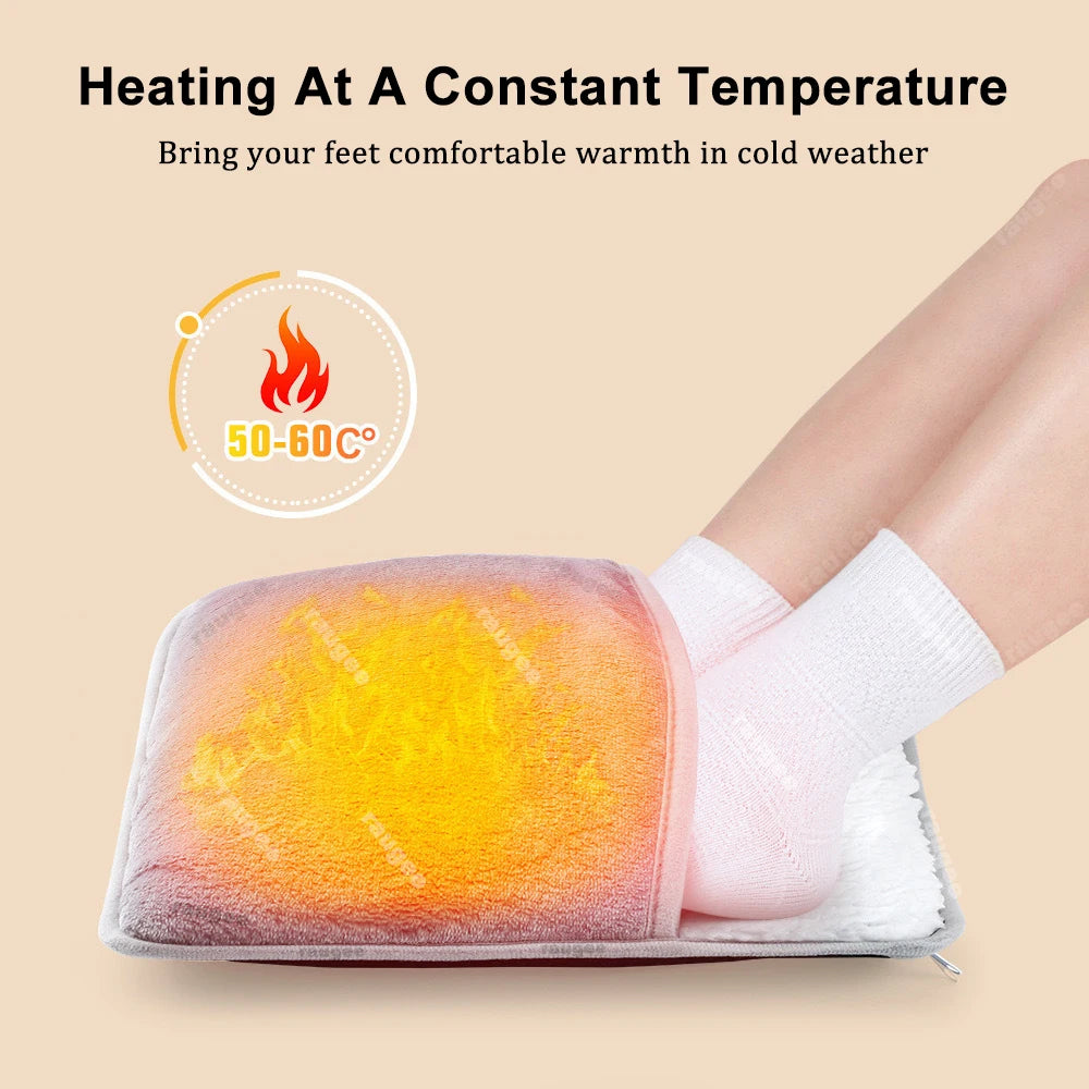 Raugee USB Electric Foot Warmer – Soft Plush Heating Pad Electric Foot Warmer P3
