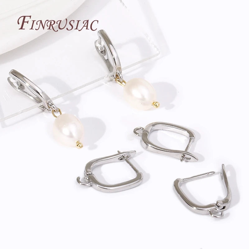 18K Gold Plated Copper Earwire Hooks with Zircon – DIY Findings Earring Findings P3