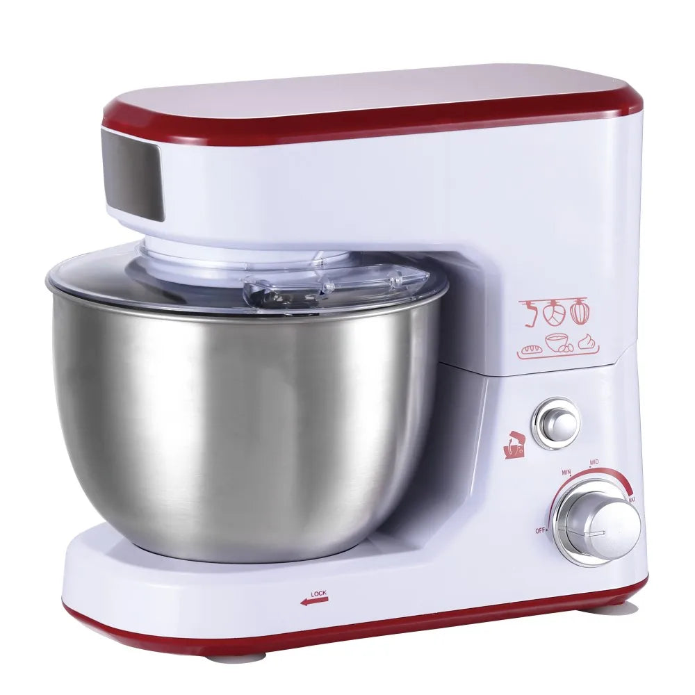 1000W Electric Stand Mixer 5L Stainless Steel Bowl 6–12 Speed Electric Stand Mixer P3 Default Title