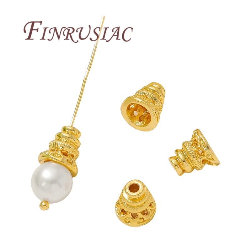 18K Gold Plated Bead Caps & Spacer Beads | DIY Jewelry Findings Jewelry Findings P3