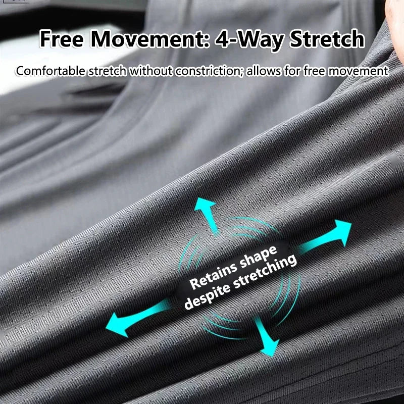 Men's Ice Silk Mesh Tank Top – Quick-Dry Sleeveless Sports Vest Men's Sports Vest P3