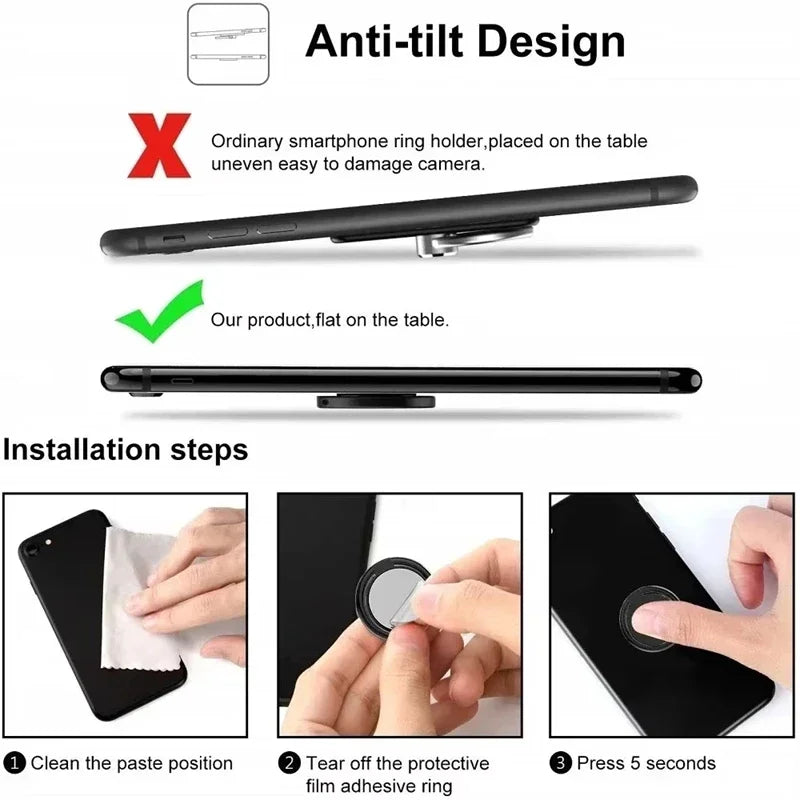 Finger Ring Phone Holder | Universal Smartphone Stand Mount Phone Ring Stand P3