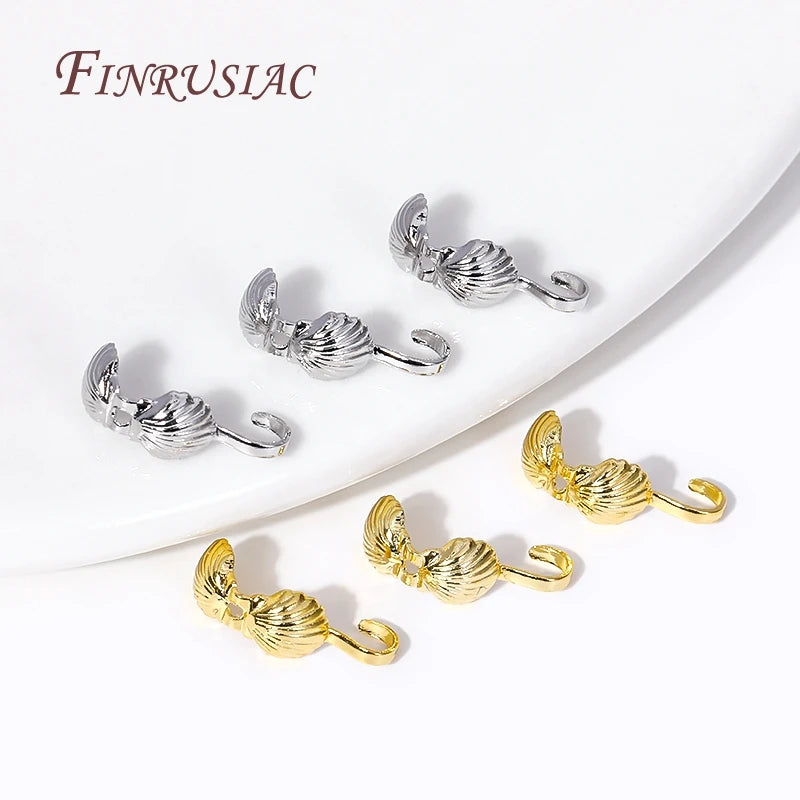 18K Gold Plated Star Double-Cup Bead Tips | DIY Jewelry Findings Jewelry Findings P3