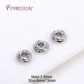 14k/18k/Rhodium Plated Metal Separator Beads | DIY Jewelry Jewelry Making Beads P3 Rhodium Plated 20 pcs