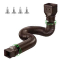 Retractable Gutter Downspout Extension – Flexible Drain Extender Downspout Extension P3 Brown