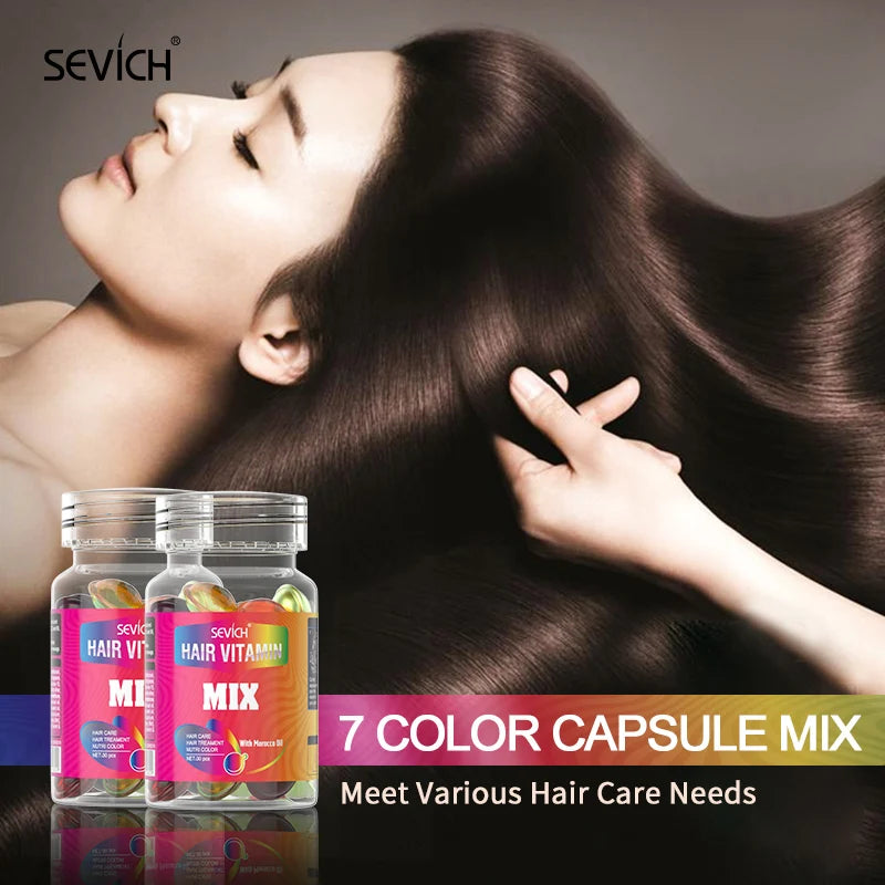 Sevich Hair Vitamin Capsules – Keratin Argan Oil Serum 30pc Hair Treatment Serum P3