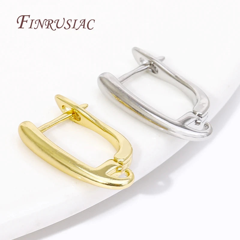 18K Gold Plated CZ Ear Wire Hooks & Clasps – DIY Jewelry Earring Findings P3