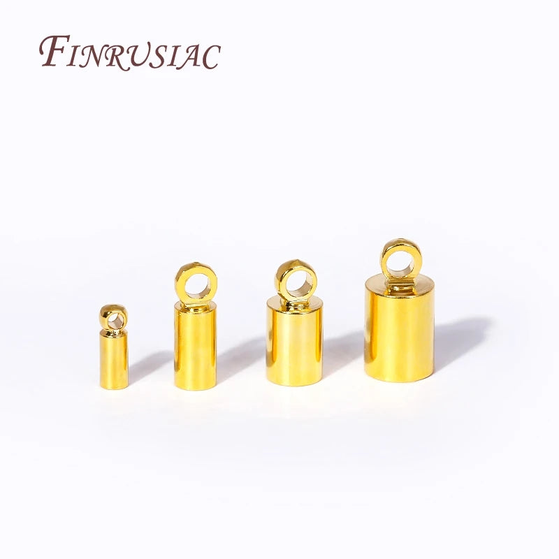 18K Gold Plated Brass End Cap Findings | DIY Jewelry Making Jewelry Making Findings P3