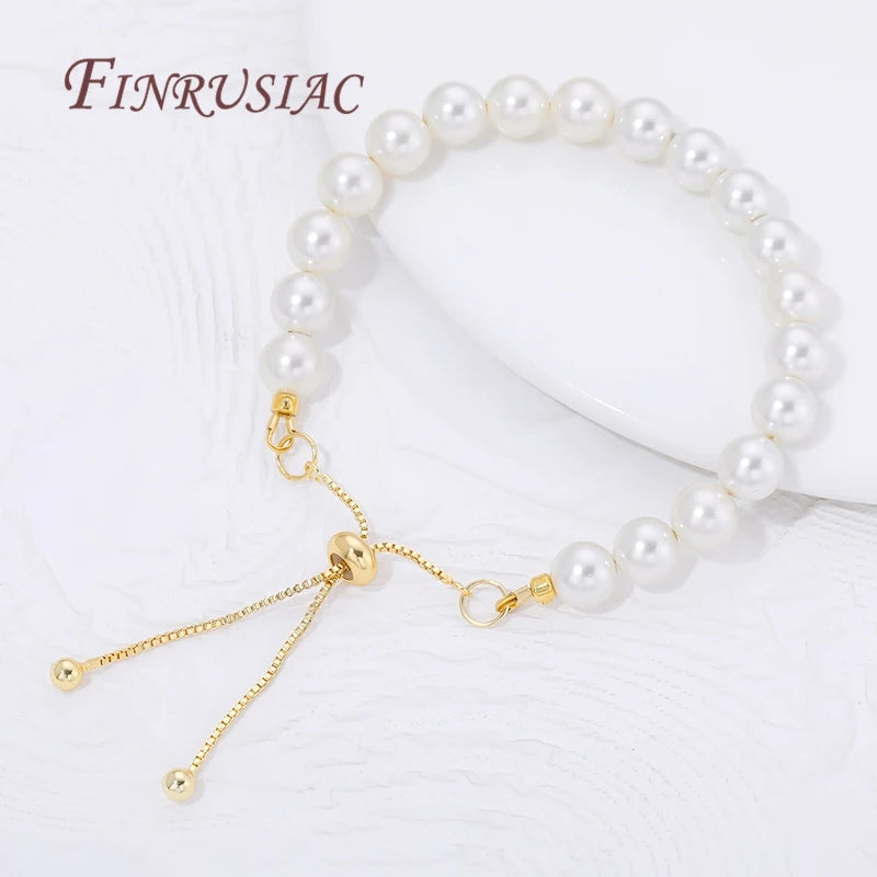 18K Gold Plated Box Chain Bracelet Extender – Slider Beads Bracelet Extender Chain P3