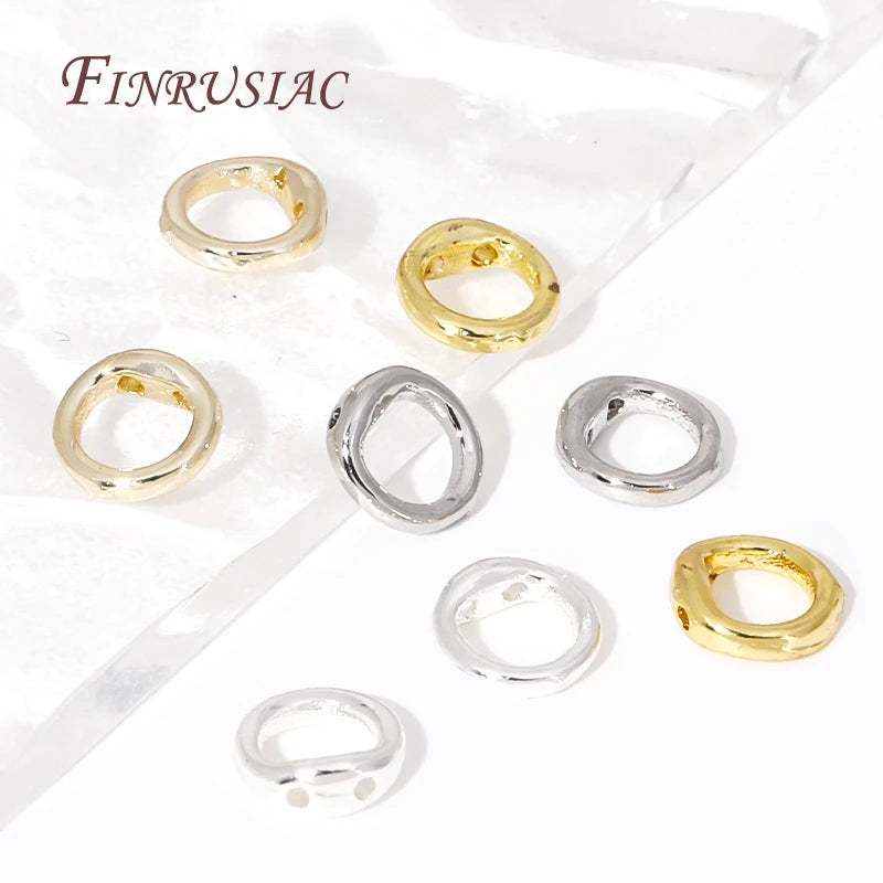 18K Gold Plated End Beads & Connecting Rings – DIY Jewelry Jewelry Findings P3