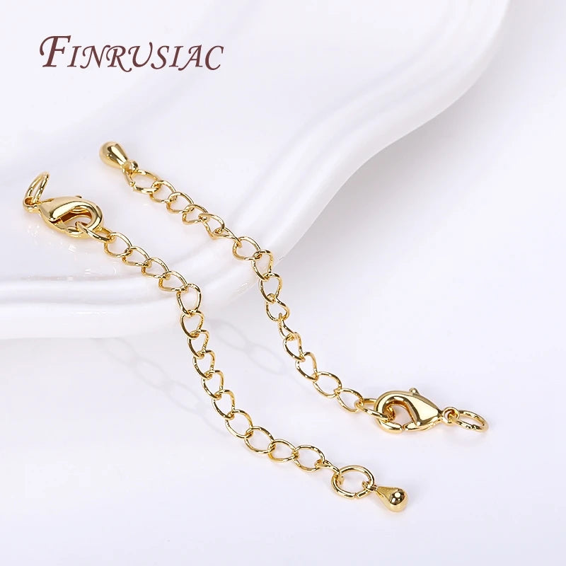 Gold Plated 66mm Extension Chain & Lobster Clasps – DIY Jewelry Jewelry Findings P3