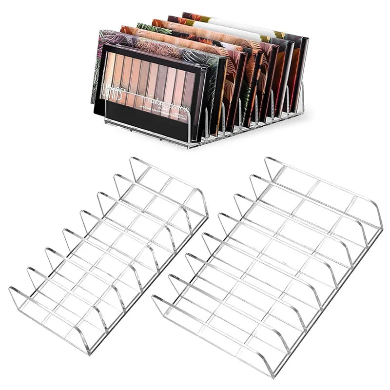 Acrylic 7-Section Eyeshadow Palette Makeup Organizer Makeup Palette Organizer P3