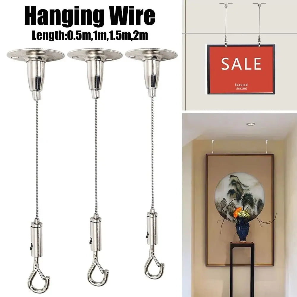Adjustable Stainless Steel Wire Rope Suspension Hanging Kit Wire Rope Kit P3
