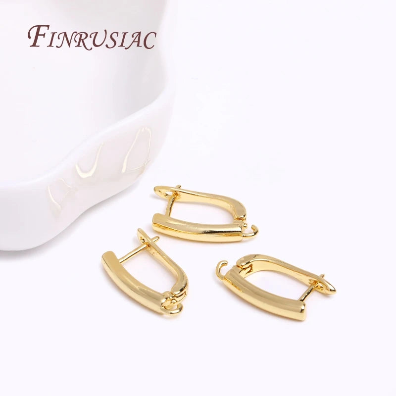 18K Gold Plated Earring Hooks & Clasps – DIY Jewelry Findings Earring Findings P3