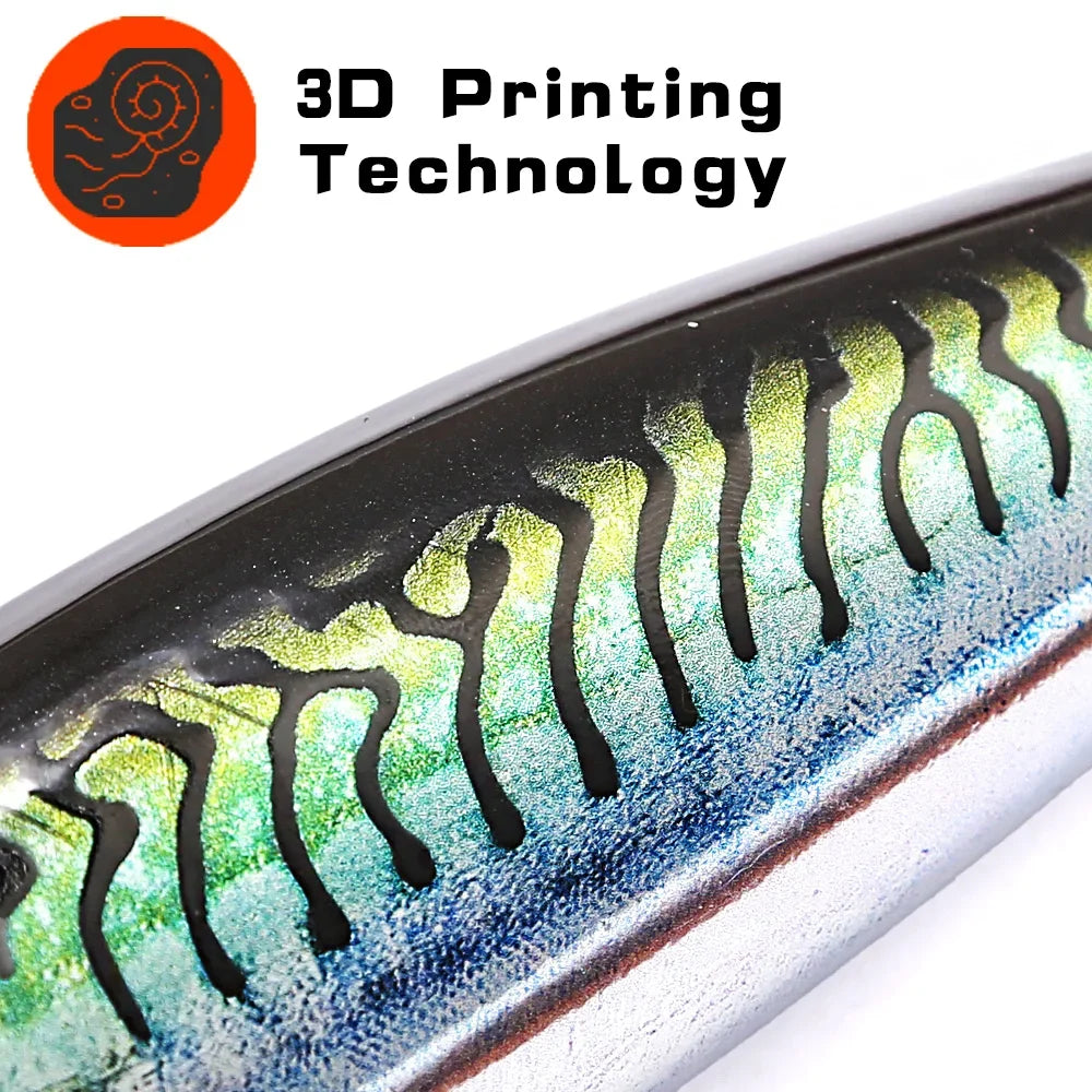 B&U 3D Printed Sea Stickbait Pencil Lure | GT Saltwater Topwater Topwater Fishing Lure P3