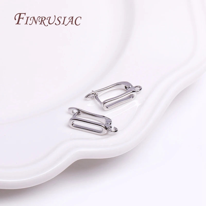 18K Gold Plated Lever Back Earring Hooks | DIY Jewelry Findings Earring Findings P3 rhodium plated 5 pairs