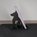 Cute Dog Figurine Phone Stand – Anti-Slip Desk Phone Holder Desk Phone Stand P3 BK1