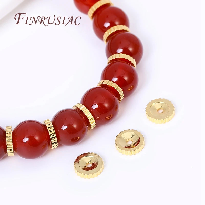 18K Gold Plated Brass Gear Spacer Beads 6mm | DIY Jewelry Jewelry Spacer Beads P3