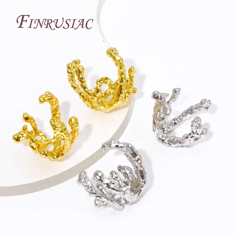 18K Gold Plated Brass Flower Bead Caps 10mm – DIY Jewelry Findings Bead Caps Findings P3