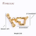 18K Gold Plated Heart Toggle Clasp – DIY Jewelry Making Jewelry Clasp Finding P3 18K Real Gold Plated 3 Pieces