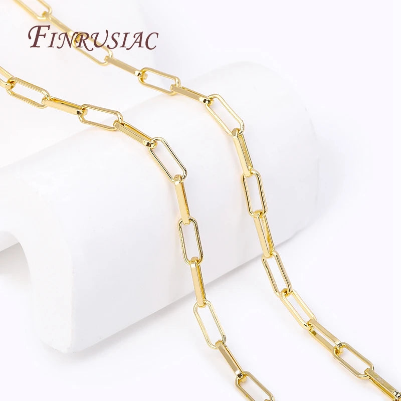 18K Gold Plated Spool Chains – 4 Styles DIY Jewelry Findings DIY Jewelry Chain P3