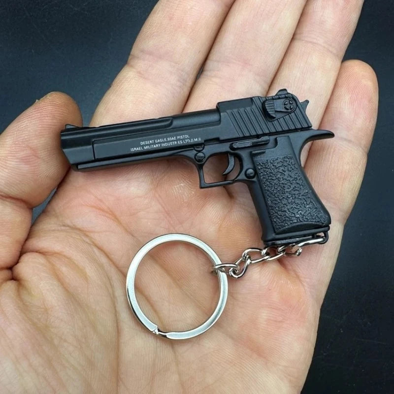 Desert Eagle 1:4 Scale Alloy Mini Pistol Model Metal Keychain Collectible Model Keychain P3
