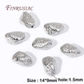 18K Gold Plated Irregular Spacer Beads | DIY Jewelry Making Jewelry Spacer Beads P3 Rhodium Plated 4 Pieces