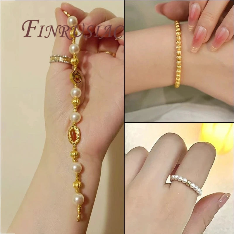 18K Gold Plated Corrugated Spacer Beads 4–8mm | DIY Jewelry Jewelry Spacer Beads P3