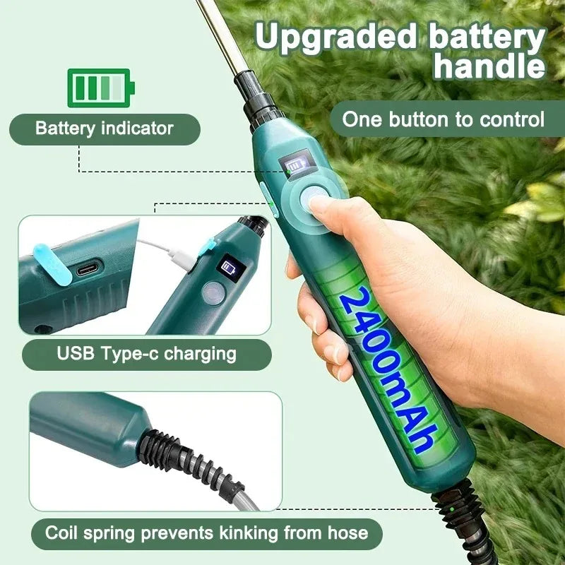 NOCCLILI Electric Garden Sprayer 2400mAh – 3 Mist Nozzles Electric Garden Sprayer P3