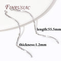18K Gold Plated S-Shape Wavy Earwire Connector | DIY Jewelry Earring Findings P3 Rhodium Plated 20 Pieces