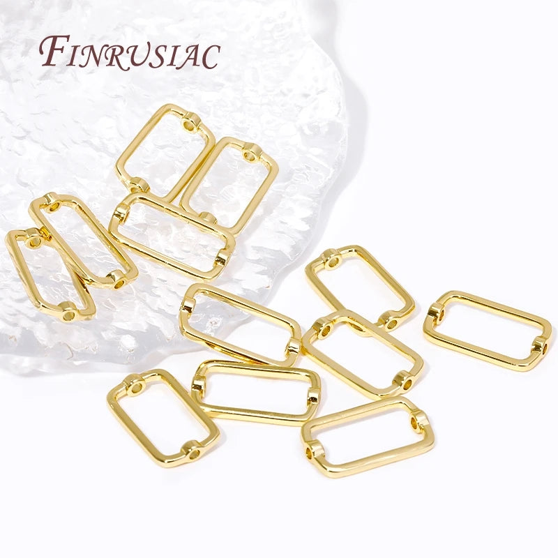 18K Gold Plated Oval Spacer Beads – DIY Jewelry Making Supplies Jewelry Spacer Beads P3