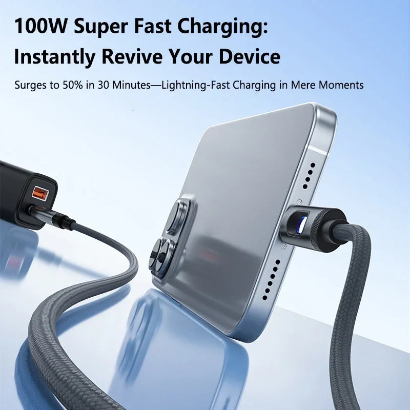 240W USB-C to USB-C Fast Charging Cable | iPhone & Android USB-C Charging Cable P3