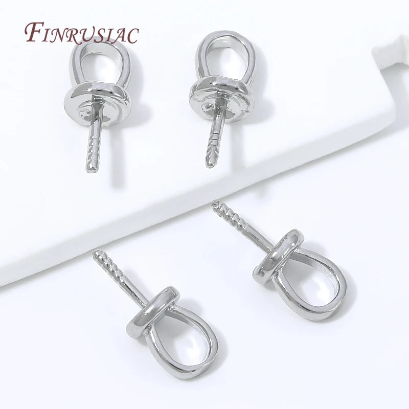 18K Gold Plated U-Shape Bail Pin Pearl Cap – DIY Jewelry Findings Jewelry Findings P3